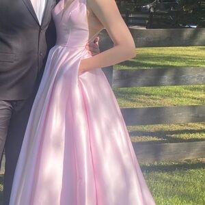 Worn once! size 12, Sherri hill! Has pockets and small train! Perfect for prom!